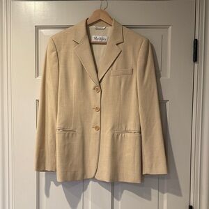 MaxMara Women's Beige Blazer